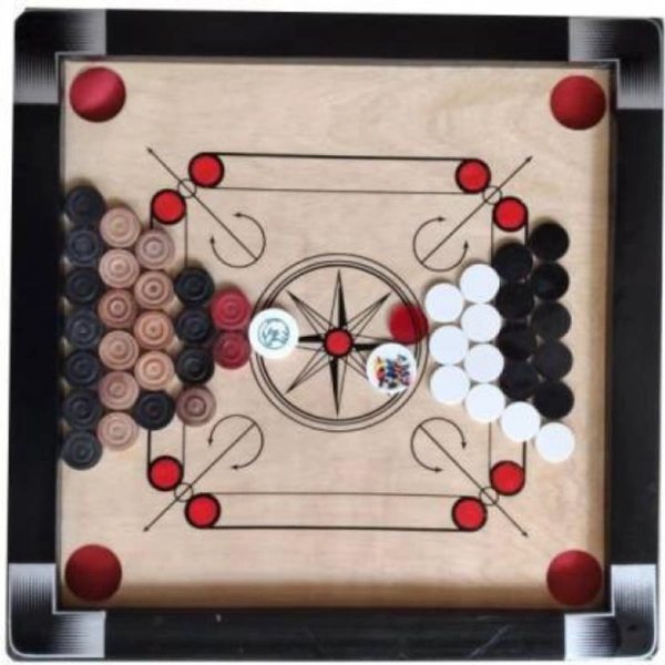 Writzo Kids Carrom Board, Wooden Ludo & Snake Ladder Board Game